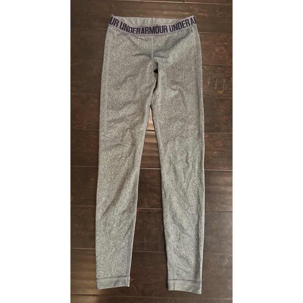 Under Armour Women's Heather Gray Activewear Pants Leggings Size Small
